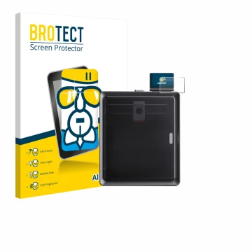 Face avant d’un emballage produit avec le logo de la marque BROTECT. À côté, l’appareil Anycubic Kobra S1 / S1 Combo est repré