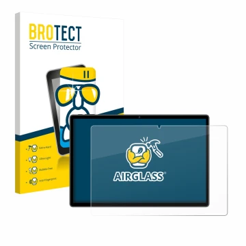 Face avant d’un emballage produit avec le logo de la marque BROTECT. À côté, l’appareil Pixpeak L211-EEA 14.1