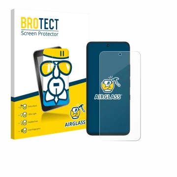 Face avant d’un emballage produit avec le logo de la marque BROTECT. À côté, l’appareil TCL NXTPAPER 60 Ultra est représenté a