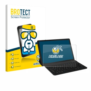 Face avant d’un emballage produit avec le logo de la marque BROTECT. À côté, l’appareil Laptok LAPA7LBK 11