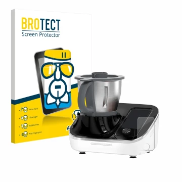 Face avant d’un emballage produit avec le logo de la marque BROTECT. À côté, l’appareil TOKIT Omni Cook C2 est représenté avec