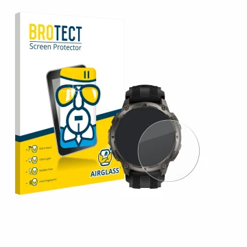 Face avant d’un emballage produit avec le logo de la marque BROTECT. À côté, l’appareil Kospet Tank T4 est représenté avec la 