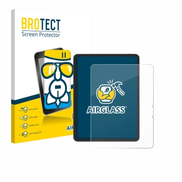 Face avant d’un emballage produit avec le logo de la marque BROTECT. À côté, l’appareil Blackview Link 8 est représenté avec l