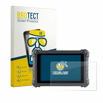 Face avant d’un emballage produit avec le logo de la marque BROTECT. À côté, l’appareil Autel MaxiSys MS906 Pro est représenté