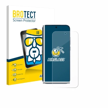 Face avant d’un emballage produit avec le logo de la marque BROTECT. À côté, l’appareil realme GT 8 Pro est représenté avec la