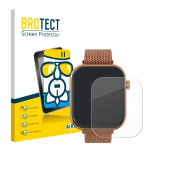 Face avant d’un emballage produit avec le logo de la marque BROTECT. À côté, l’appareil Techmade M-GLAM011 1.75