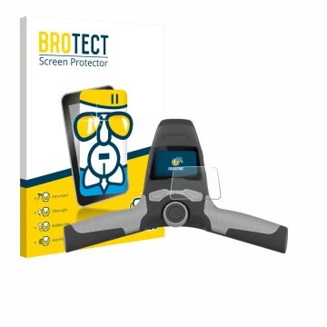 Face avant d’un emballage produit avec le logo de la marque BROTECT. À côté, l’appareil PowaKaddy FW5s est représenté avec la 