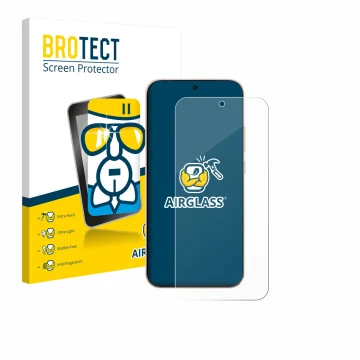 Face avant d’un emballage produit avec le logo de la marque BROTECT. À côté, l’appareil Oppo Reno 15 Pro est représenté avec l