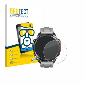 Face avant d’un emballage produit avec le logo de la marque BROTECT. À côté, l’appareil Doogee Anywise W1 Pro est représenté a