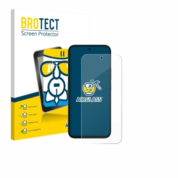 Face avant d’un emballage produit avec le logo de la marque BROTECT. À côté, l’appareil Honor X6c est représenté avec la prote