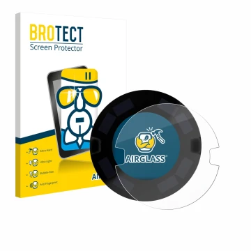 Face avant d’un emballage produit avec le logo de la marque BROTECT. À côté, l’appareil OOONO P-DISC NO3 est représenté avec l
