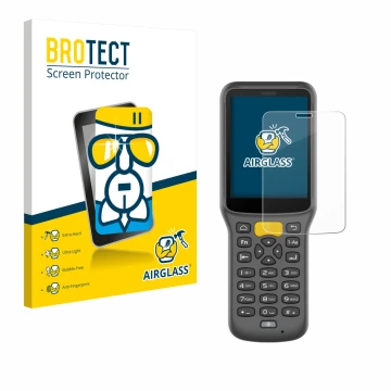 Face avant d’un emballage produit avec le logo de la marque BROTECT. À côté, l’appareil Newland MT37 Baiji est représenté avec