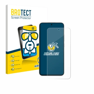 Face avant d’un emballage produit avec le logo de la marque BROTECT. À côté, l’appareil Oppo A6 Pro est représenté avec la pro