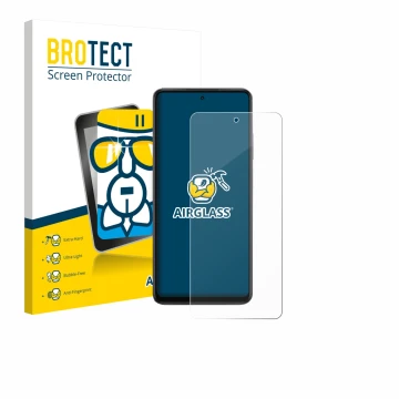 Face avant d’un emballage produit avec le logo de la marque BROTECT. À côté, l’appareil Oppo K13x est représenté avec la prote