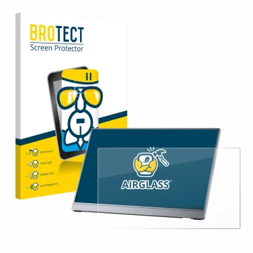 Face avant d’un emballage produit avec le logo de la marque BROTECT. À côté, l’appareil Arzopa Z3FC 16.1