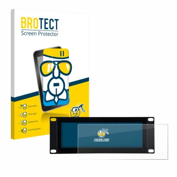 Face avant d’un emballage produit avec le logo de la marque BROTECT. À côté, l’appareil GeeekPi DP-0059 7.84