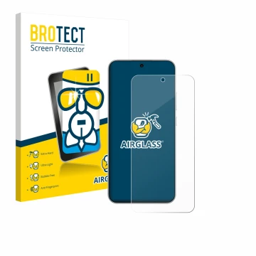 Face avant d’un emballage produit avec le logo de la marque BROTECT. À côté, l’appareil Oppo A6 Pro 4G est représenté avec la 