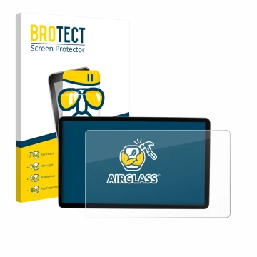 Face avant d’un emballage produit avec le logo de la marque BROTECT. À côté, l’appareil MG S5 EV 12.8