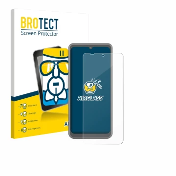 Face avant d’un emballage produit avec le logo de la marque BROTECT. À côté, l’appareil Sonim XP Pro Thermal est représenté av