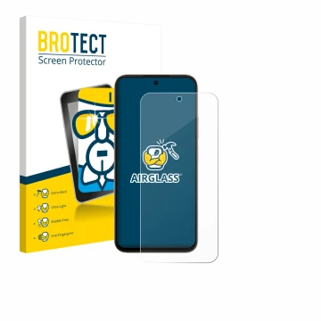 Face avant d’un emballage produit avec le logo de la marque BROTECT. À côté, l’appareil Oppo A6 est représenté avec la protect