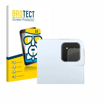Face avant d’un emballage produit avec le logo de la marque BROTECT. À côté, l’appareil Xiaomi Pad 7 Pro (Caméra UNIQUEMENT) e