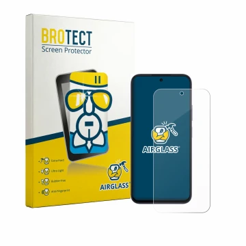 Face avant d’un emballage produit avec le logo de la marque BROTECT. À côté, l’appareil Oppo A6k est représenté avec la protec