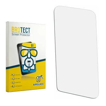 Face avant d’un emballage produit avec le logo de la marque BROTECT. À côté se trouve la protection d’écran correspondante.