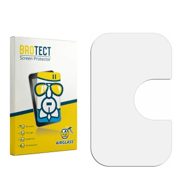 Face avant d’un emballage produit avec le logo de la marque BROTECT. À côté se trouve la protection d’écran correspondante.