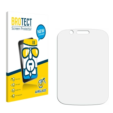 Face avant d’un emballage produit avec le logo de la marque BROTECT. À côté se trouve la protection d’écran correspondante.