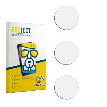 Face avant d’un emballage produit avec le logo de la marque BROTECT. À côté se trouve la protection d’écran correspondante.