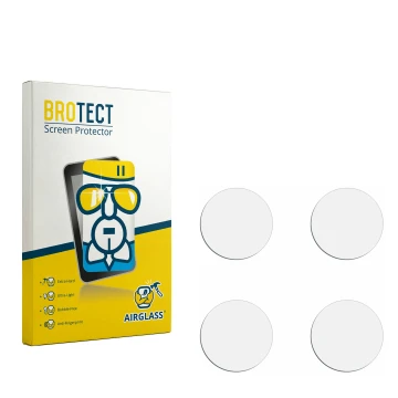 Face avant d’un emballage produit avec le logo de la marque BROTECT. À côté se trouve la protection d’écran correspondante.