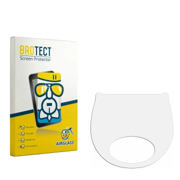 Face avant d’un emballage produit avec le logo de la marque BROTECT. À côté se trouve la protection d’écran correspondante.