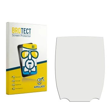 Face avant d’un emballage produit avec le logo de la marque BROTECT. À côté se trouve la protection d’écran correspondante.