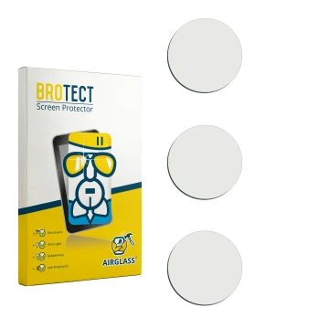 Face avant d’un emballage produit avec le logo de la marque BROTECT. À côté se trouve la protection d’écran correspondante.
