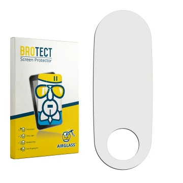 Face avant d’un emballage produit avec le logo de la marque BROTECT. À côté se trouve la protection d’écran correspondante.