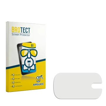 Face avant d’un emballage produit avec le logo de la marque BROTECT. À côté se trouve la protection d’écran correspondante.