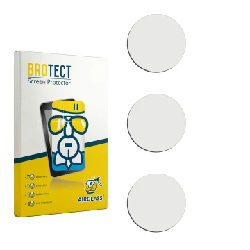 Face avant d’un emballage produit avec le logo de la marque BROTECT. À côté se trouve la protection d’écran correspondante.
