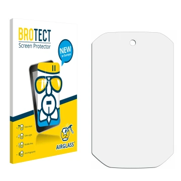 Face avant d’un emballage produit avec le logo de la marque BROTECT. À côté se trouve la protection d’écran correspondante.