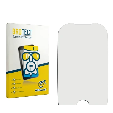 Face avant d’un emballage produit avec le logo de la marque BROTECT. À côté se trouve la protection d’écran correspondante.