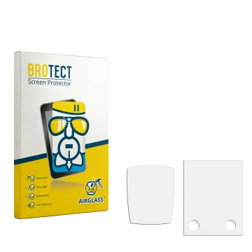 Face avant d’un emballage produit avec le logo de la marque BROTECT. À côté se trouve la protection d’écran correspondante.