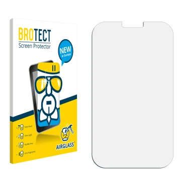 Face avant d’un emballage produit avec le logo de la marque BROTECT. À côté se trouve la protection d’écran correspondante.