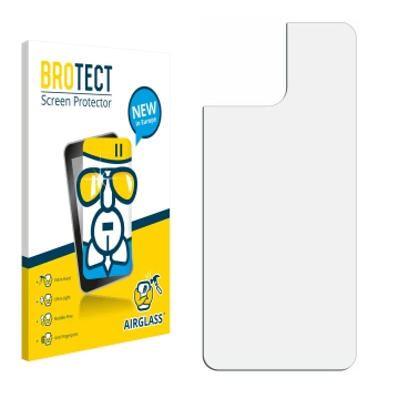 Face avant d’un emballage produit avec le logo de la marque BROTECT. À côté se trouve la protection d’écran correspondante.