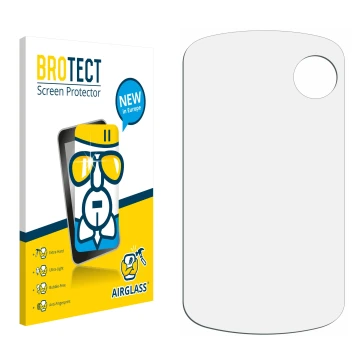 Face avant d’un emballage produit avec le logo de la marque BROTECT. À côté se trouve la protection d’écran correspondante.