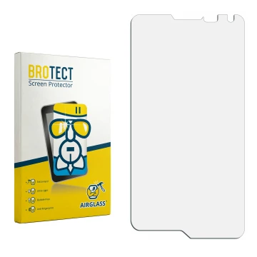 Face avant d’un emballage produit avec le logo de la marque BROTECT. À côté se trouve la protection d’écran correspondante.