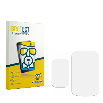 Face avant d’un emballage produit avec le logo de la marque BROTECT. À côté se trouve la protection d’écran correspondante.