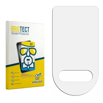 Face avant d’un emballage produit avec le logo de la marque BROTECT. À côté se trouve la protection d’écran correspondante.