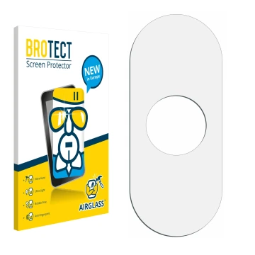 Face avant d’un emballage produit avec le logo de la marque BROTECT. À côté se trouve la protection d’écran correspondante.