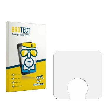 Face avant d’un emballage produit avec le logo de la marque BROTECT. À côté se trouve la protection d’écran correspondante.