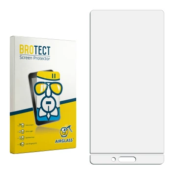 Face avant d’un emballage produit avec le logo de la marque BROTECT. À côté se trouve la protection d’écran correspondante.