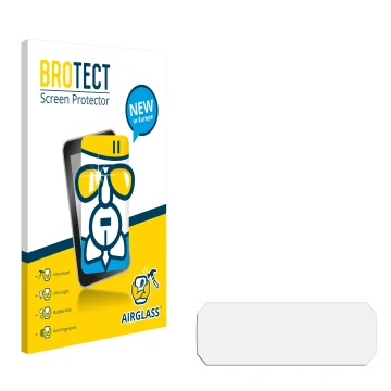 Face avant d’un emballage produit avec le logo de la marque BROTECT. À côté se trouve la protection d’écran correspondante.